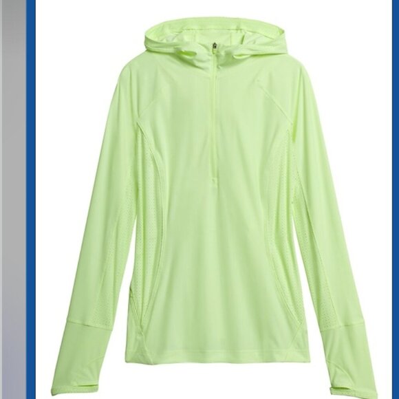 Athleta Pacifica II Hybrid Half Zip jacket, Alluring Yellow SIZE M #531169 - Picture 2 of 16